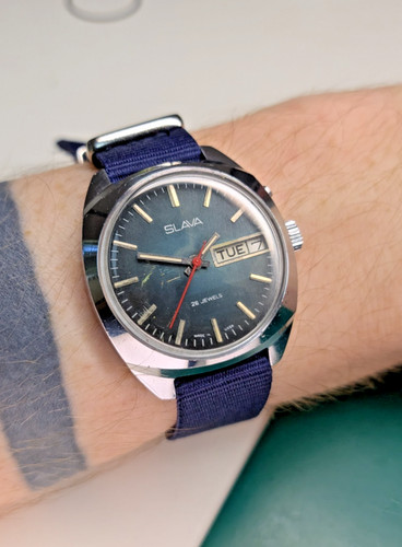 Orologio vintage slava - slava, mchz